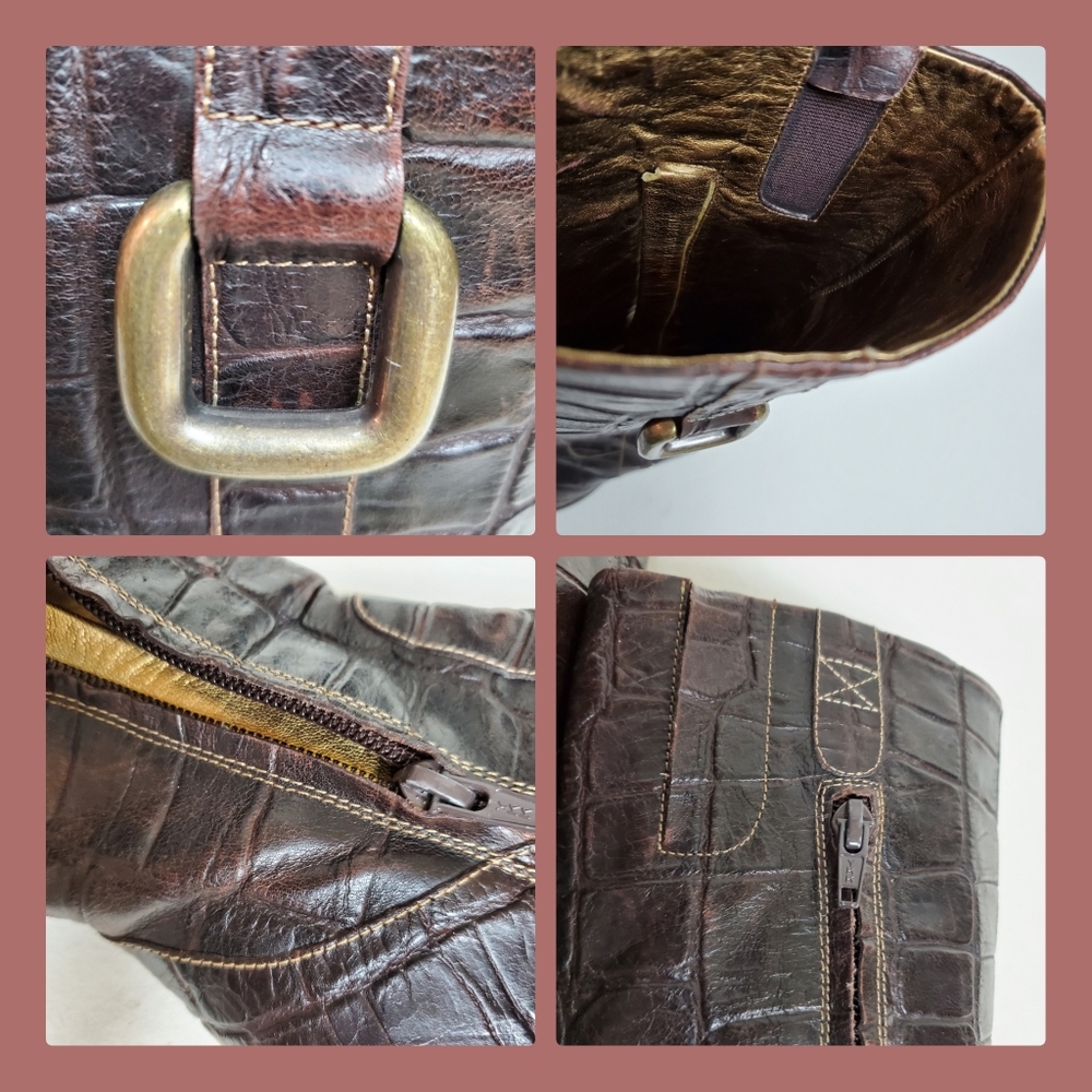 Vtg tall leather boots - Picture 8 of 8